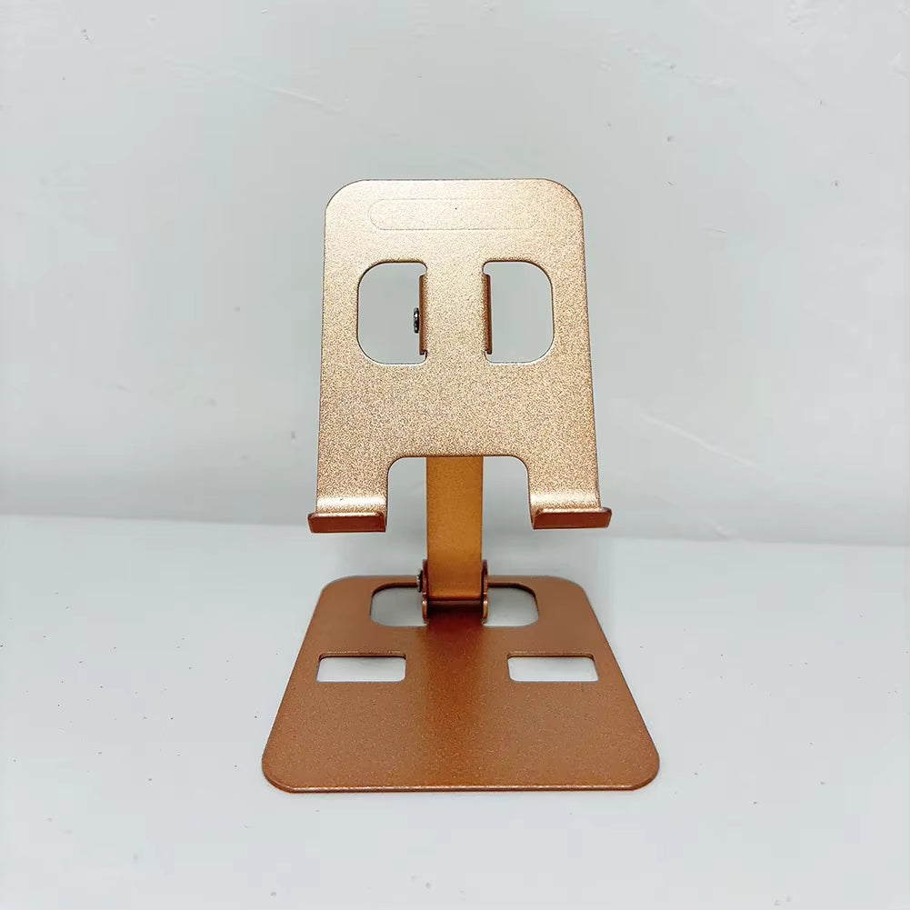 Universal Aluminum Alloy Foldable Desk Phone Holder Mount Stand For iPhone 16 15 Mobile Phone Holder Tablet Desktop Metal Holder
