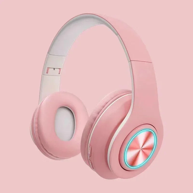 Foldable Bluetooth Headsets  Wireless Headphones With Mic Stereo Earphone Support TF Card FM For Xiaomi Iphone Sumsamg Phone