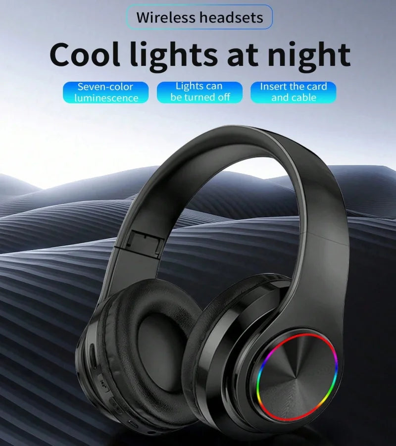 B39 Head-mounted Wireless Bluetooth Headphones With Mic Noise Cancelling Headsets Stereo Sport Gaming Earphones New