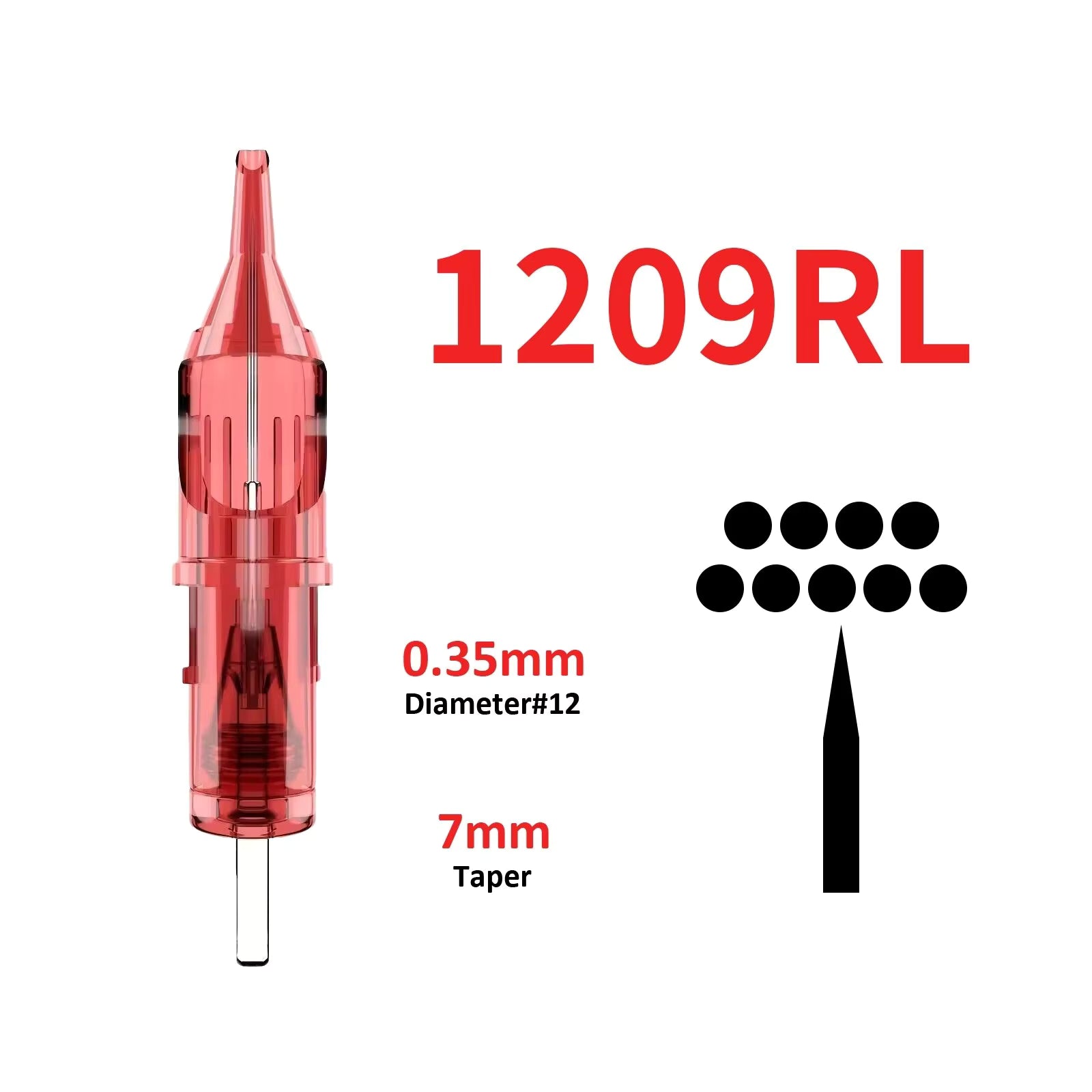 DRAGONFIRE Disposable Tattoo Needle RL CM Makeup Permanent 10PCS With Membrane Safe Cartridges Tattoo Cartridge Needles For Art