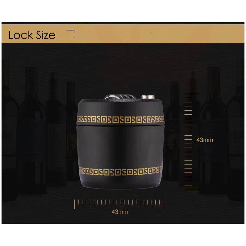KAK Plastic Bottle Password Lock Combination Lock Wine Stopper Vacuum Plug Device Preservation For Furniture Hardware