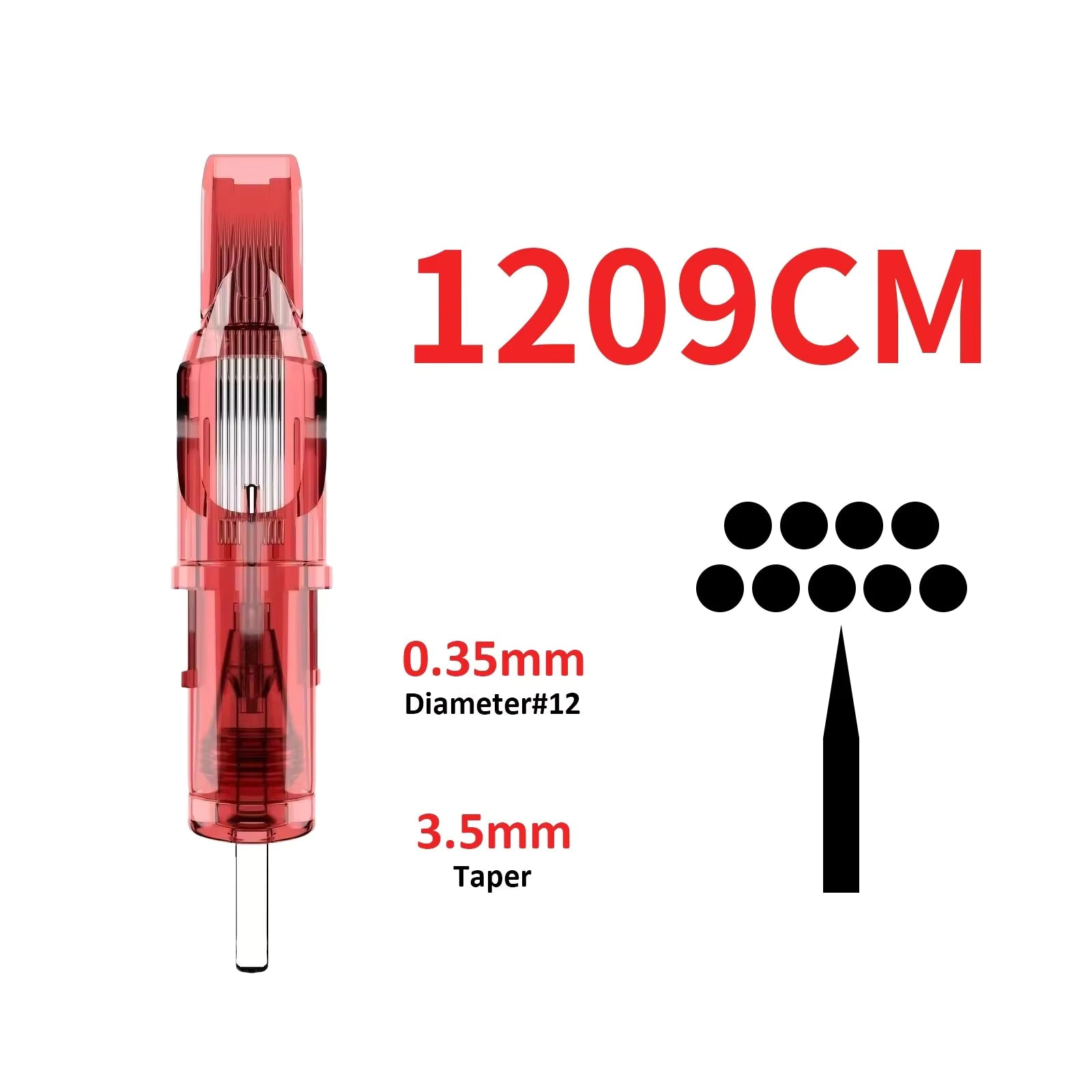 DRAGONFIRE Disposable Tattoo Needle RL CM Makeup Permanent 10PCS With Membrane Safe Cartridges Tattoo Cartridge Needles For Art