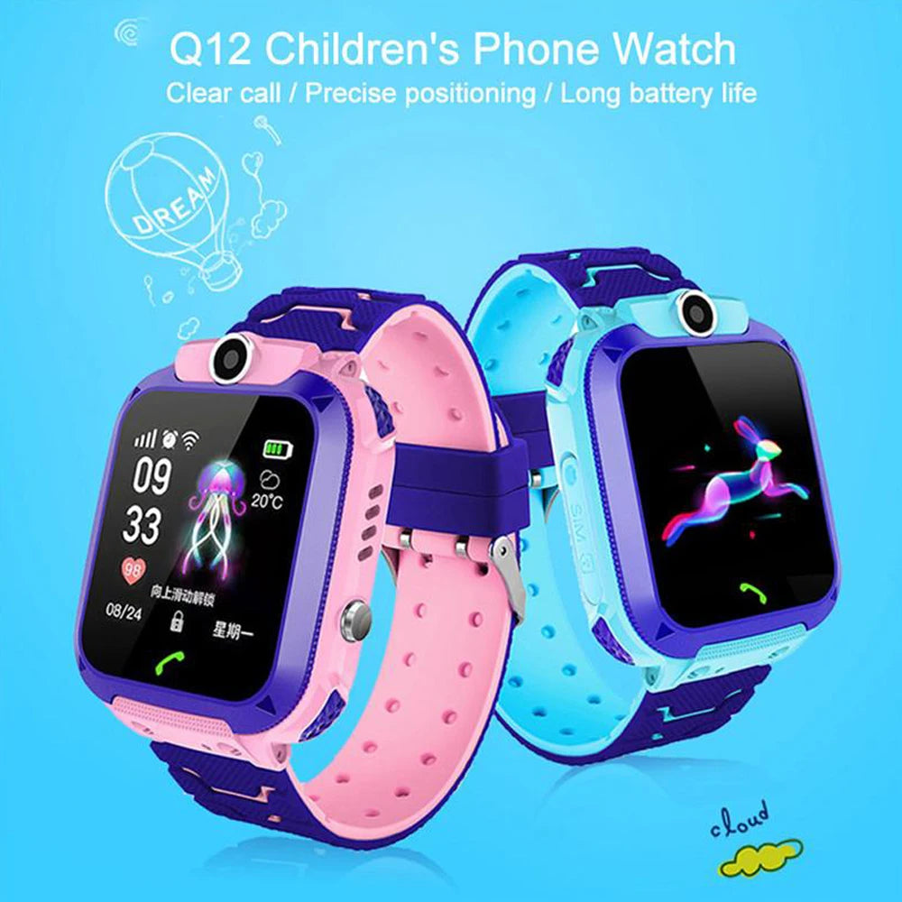 Kids Smart Watch Waterproof IP67 SOS Anti-lost Phone Watch Baby 2G SIM Card Call Location Tracker Child Smartwatch