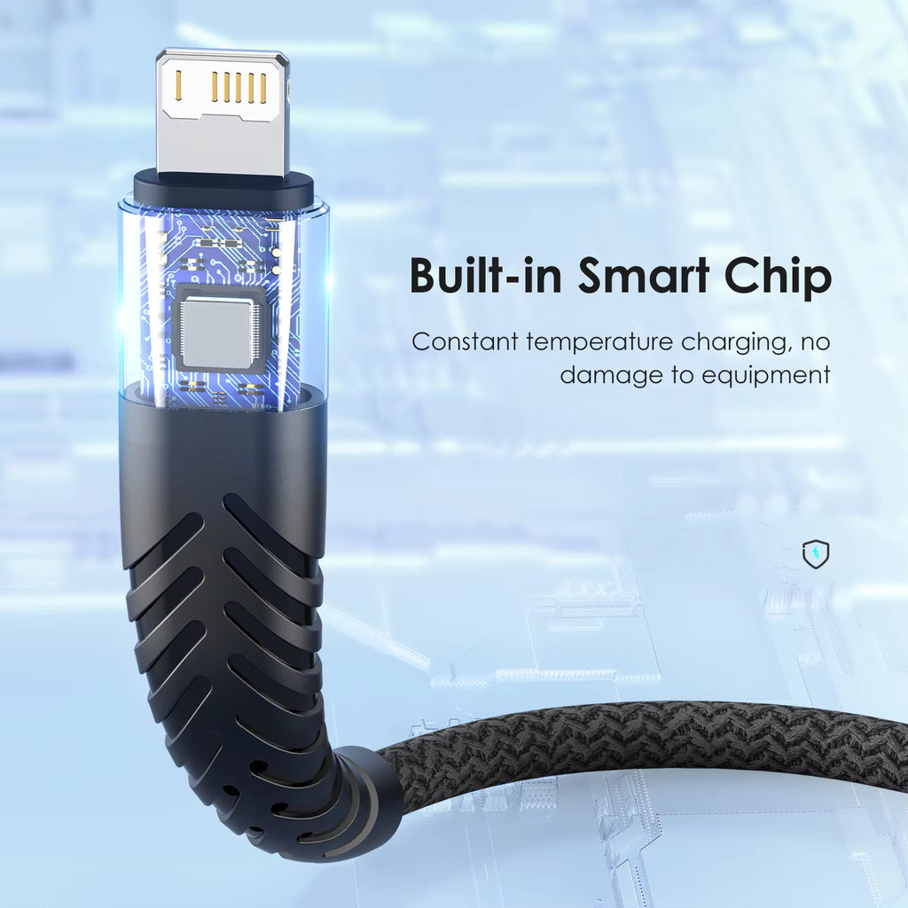 USB Cable For iPhone 14 13 12 11 Pro Max 6 6s 7 8 Plus XS X XR SE iPad 3A Fast Charging Phone Data Sync Wire Cord 0.25M 1M 2M 3M