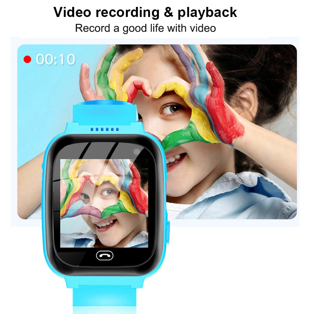 Smart Watch Kids Phone Call Music Play Flashlight 6 Games Smartwatch Clock