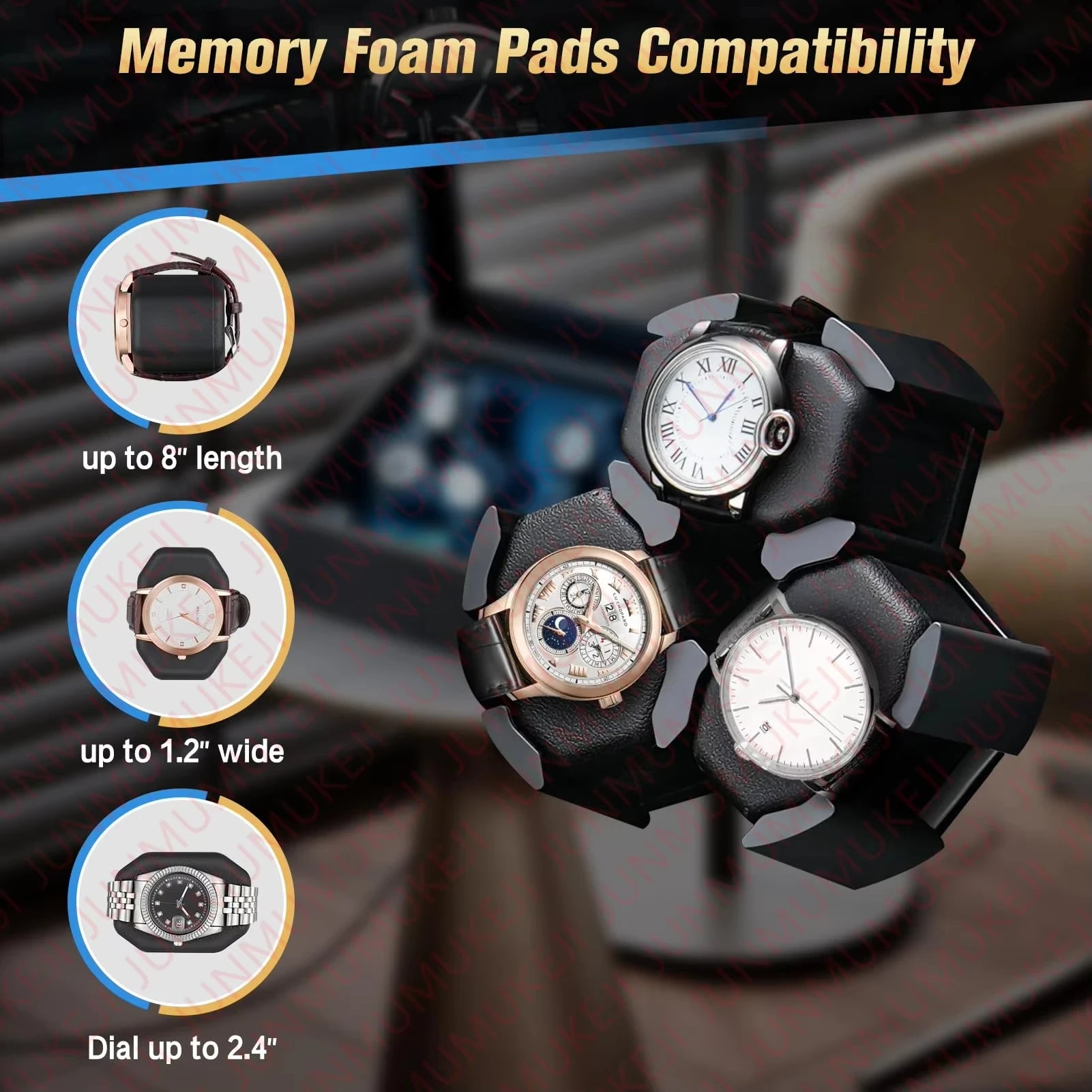 Automatic Watches Box 6 watches Rotate Stand