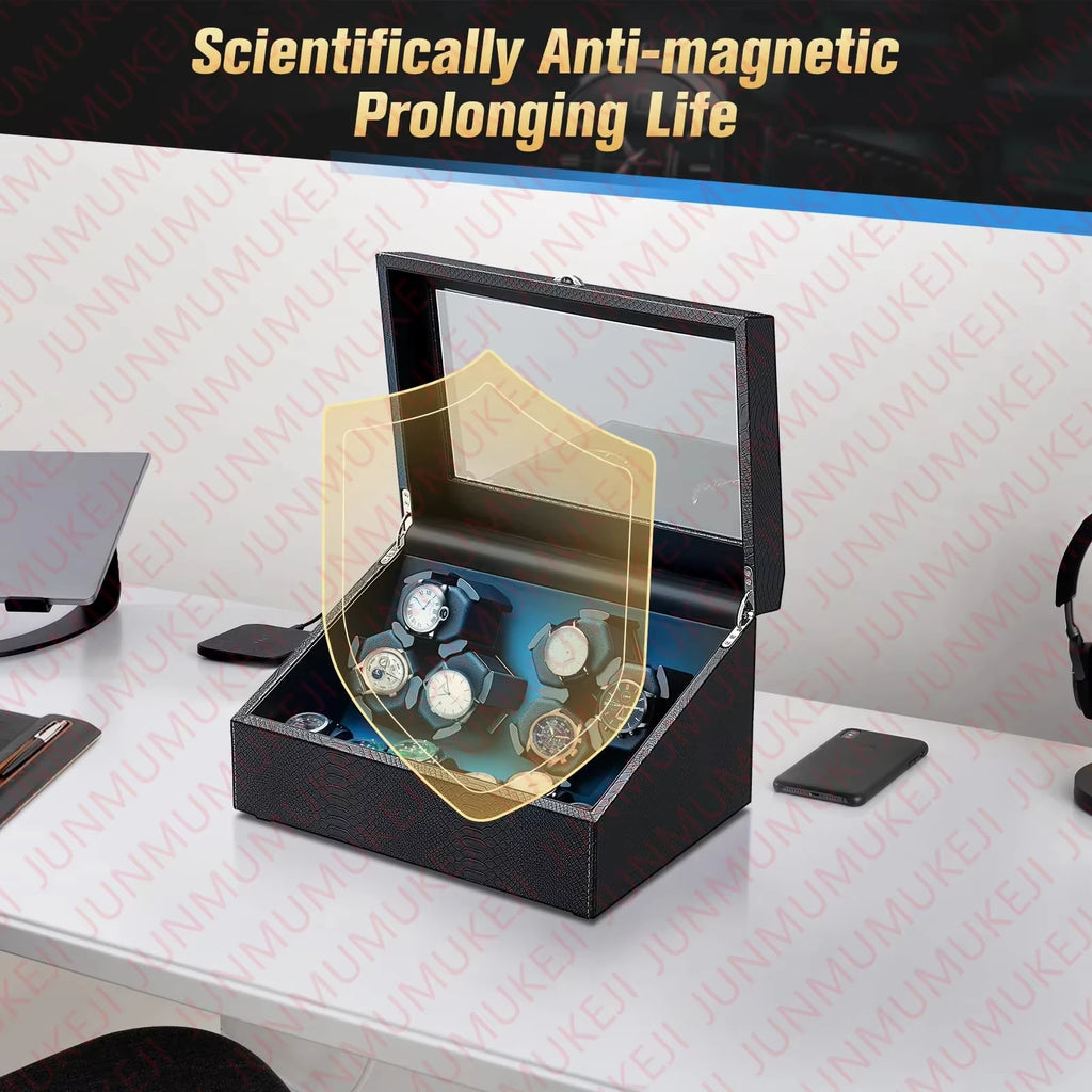 Automatic Watches Box 6 watches Rotate Stand