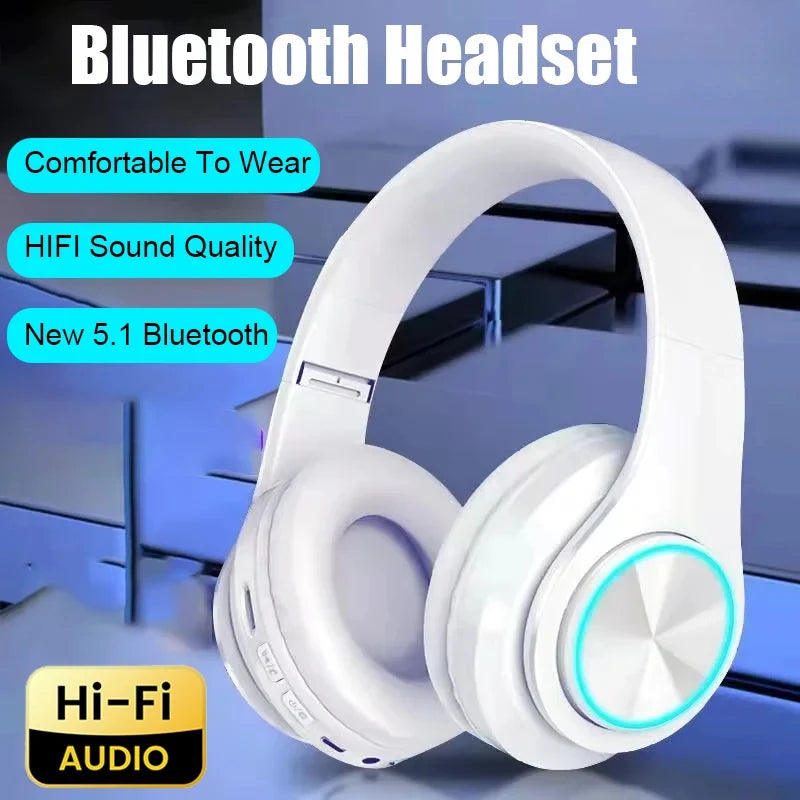 B39 Head-mounted Wireless Bluetooth Headphones With Mic Noise Cancelling Headsets Stereo Sport Gaming Earphones New
