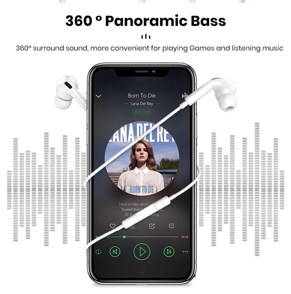 TOPK F05 3.5mm in Ear Earphone Stereo With Mic High Sound Quality HIFI Headphones