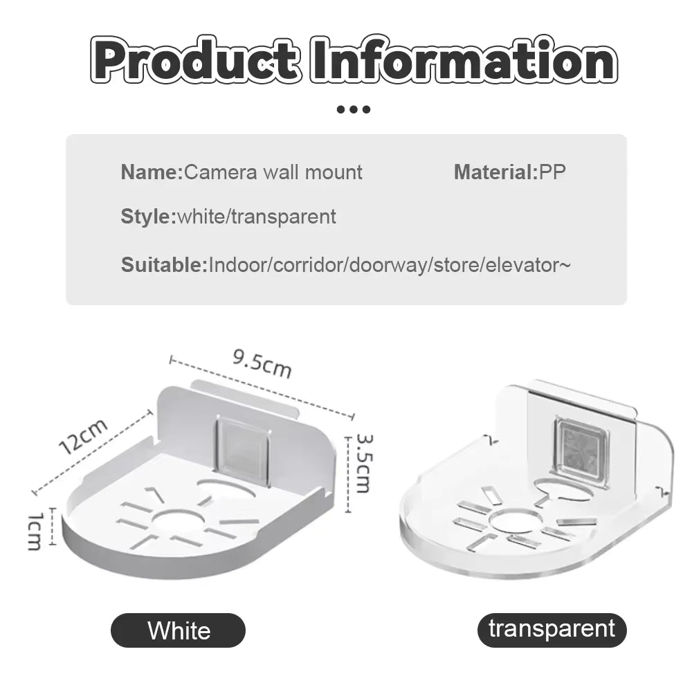 Punch-Free Security Surveillance Camera Stand New Traceless Wall-Mounted Bracket Home Self-Adhesive Drill-free Fixer 1pcs