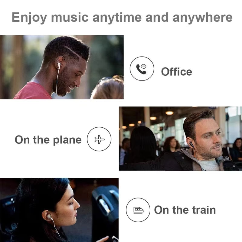 Original Wired Earphones For iPhone 15 16 14 13 12 11 Pro Max 7/8Plus X XR XS In-Ear Earbud For Lightning USB C 3.5mm Earbuds