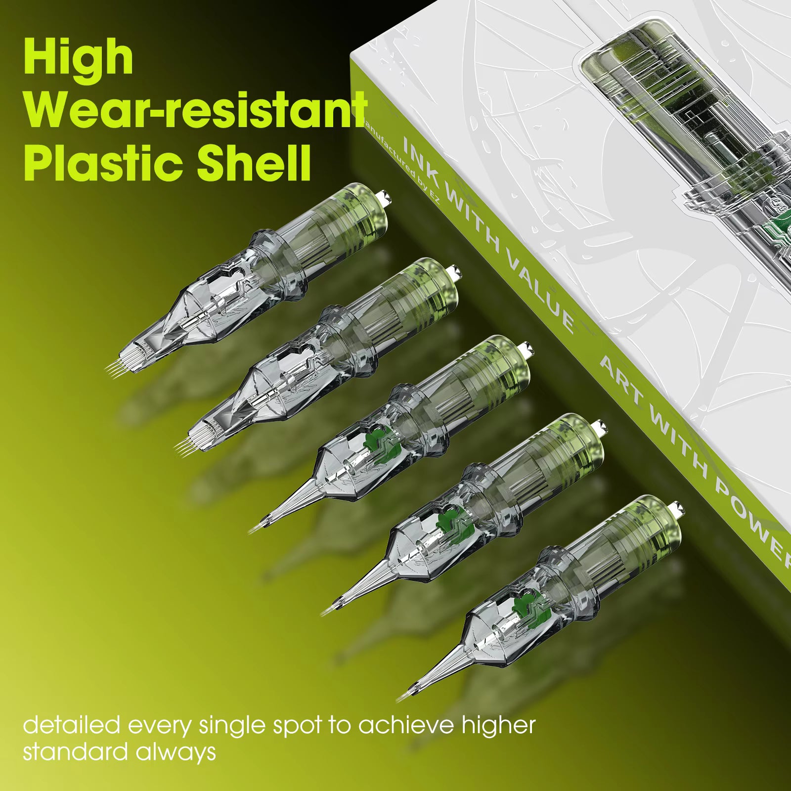 20/50pcs EZ Filter Venom Cartridge Disposable Tattoo Needles RL/RS/RM/M1 Membrane Professional Sterilized Safety for Tattoo Gun