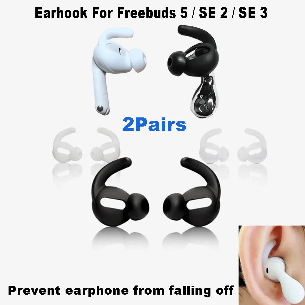 Ear Hooks Compatible for Huawei Free buds 5 SE2 SE3 Earbuds Case Cover Cap