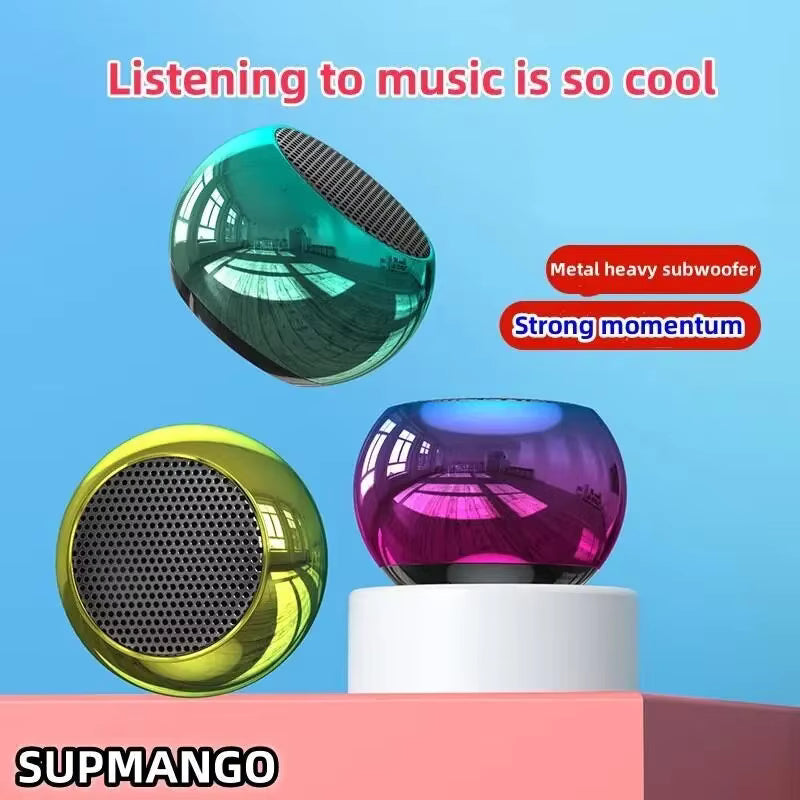 M10 Bluetooth Wireless Speaker Small Portable Steel Gun Heavy Metal Subwoofer Outdoor Mini Bluetooth Speaker