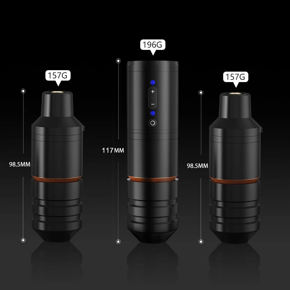 Ambition Ninja Pro Wireless Tattoo Machine Portable Battery Rotary Pen Capacity 2400mah Strong Coreless Motor for Artist Body