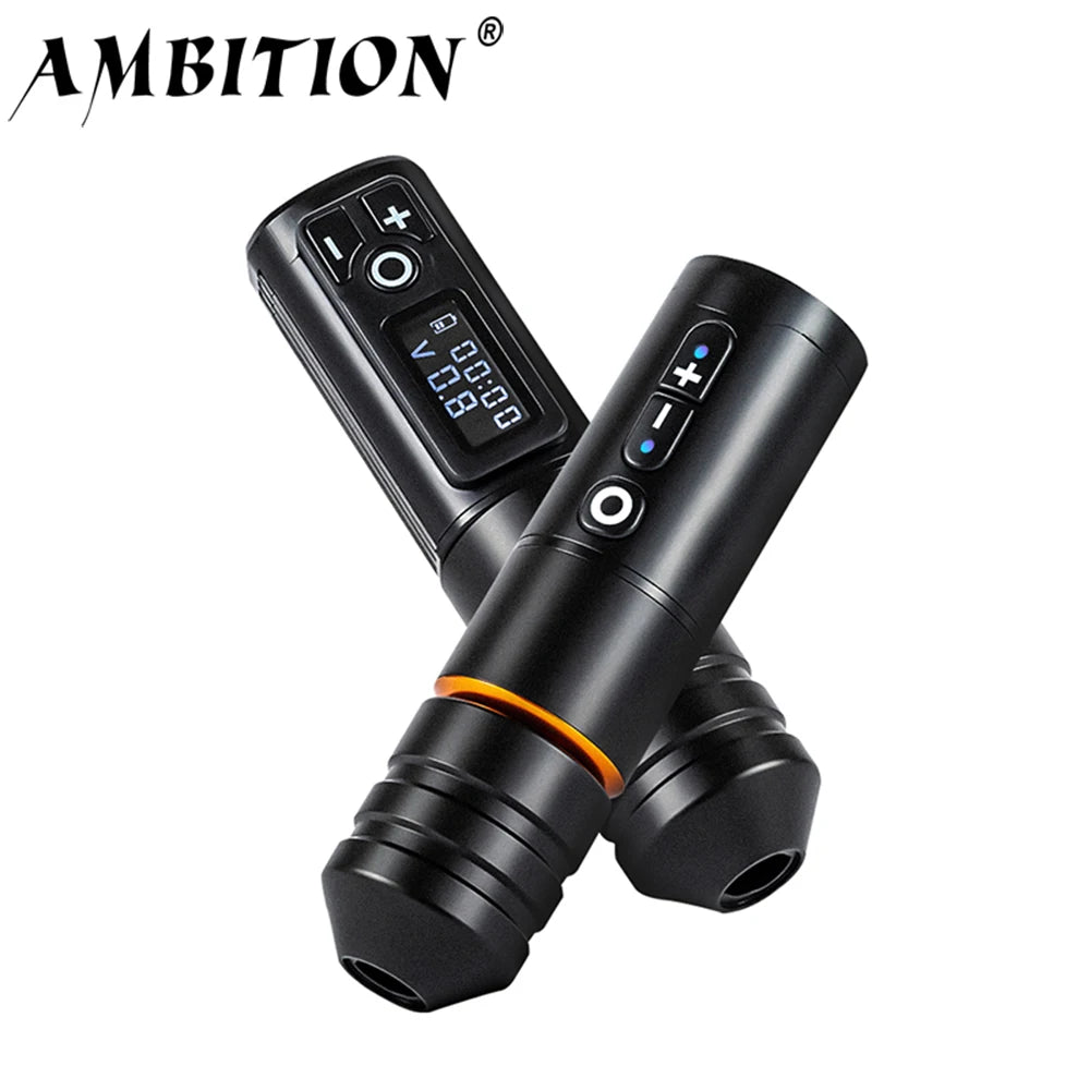 Ambition Ninja Pro Wireless Tattoo Machine Portable Battery Rotary Pen Capacity 2400mah Strong Coreless Motor for Artist Body