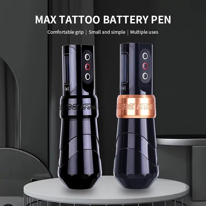 FLUK MAX Tattoo Machine  Pen 2400mAh Battery 3.5mm/4.0mm Stroke Coreless Motor Lithium Battery Pen Machine For Tattoo Artists