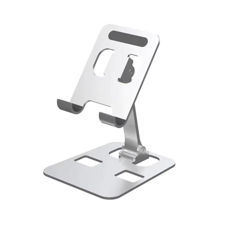 Universal Aluminum Alloy Foldable Desk Phone Holder Mount Stand For iPhone 16 15 Mobile Phone Holder Tablet Desktop Metal Holder