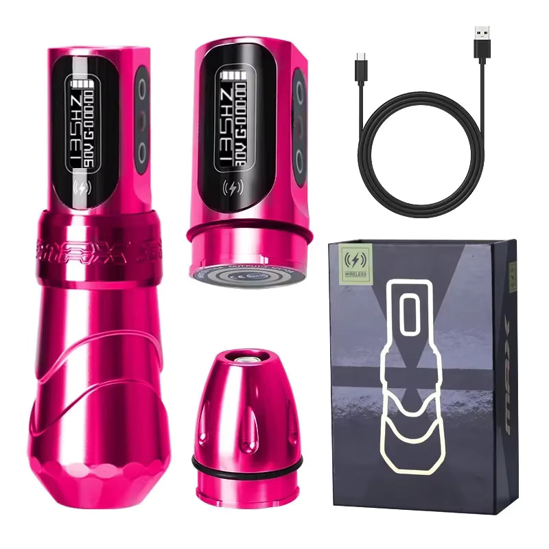 FLUK MAX Tattoo Machine  Pen 2400mAh Battery 3.5mm/4.0mm Stroke Coreless Motor Lithium Battery Pen Machine For Tattoo Artists