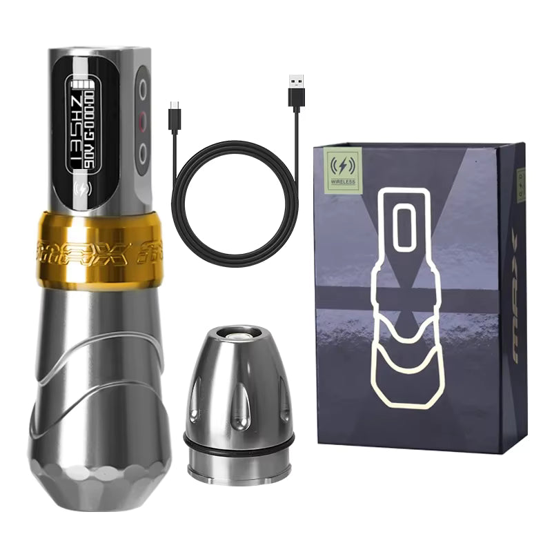 FLUK MAX Tattoo Machine  Pen 2400mAh Battery 3.5mm/4.0mm Stroke Coreless Motor Lithium Battery Pen Machine For Tattoo Artists