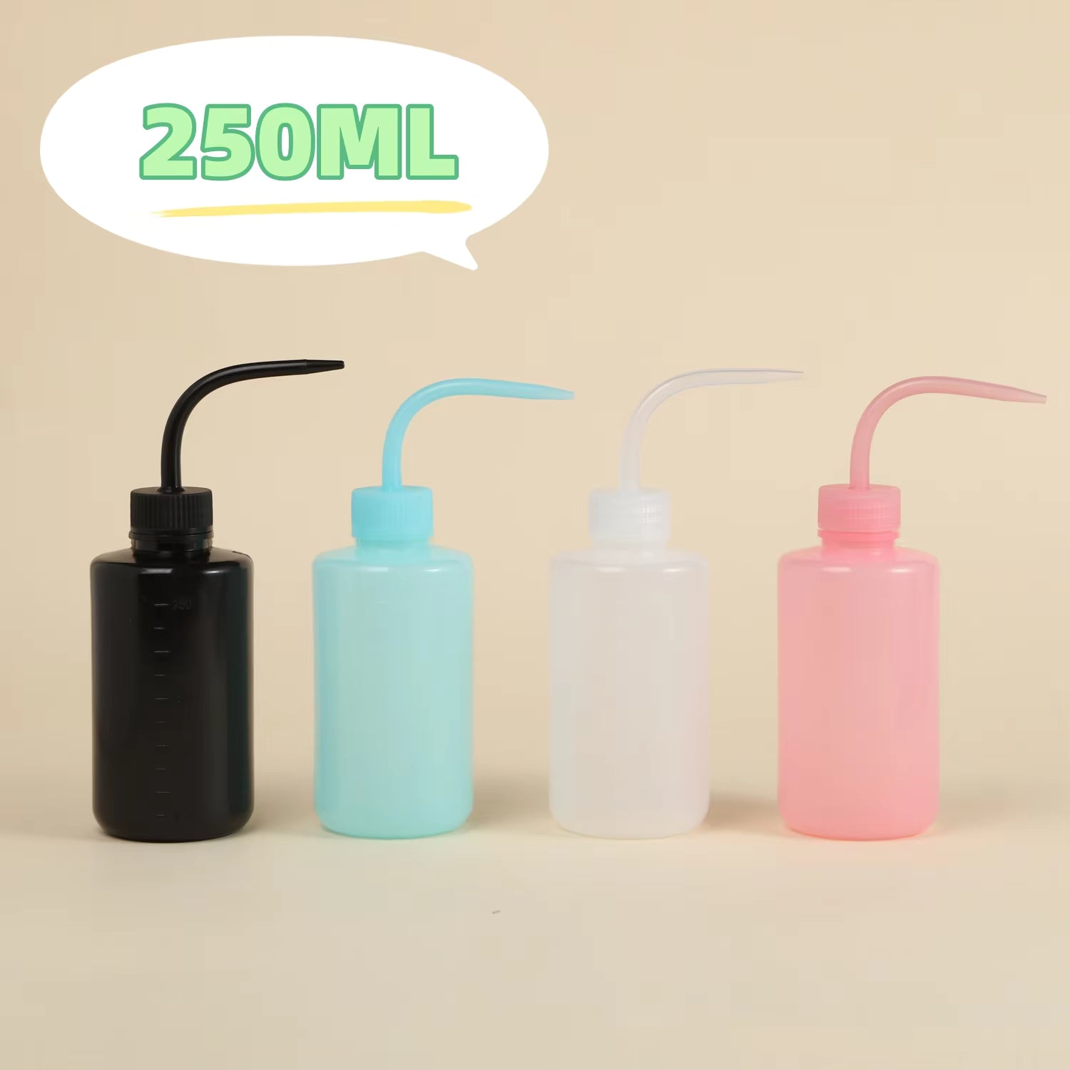 1PCS Tattoo Washing Bottle Clean Squeeze Bottle Eyelash Extension Cleaning Laboratory Measuring Bottles Plastic Makeup Tool