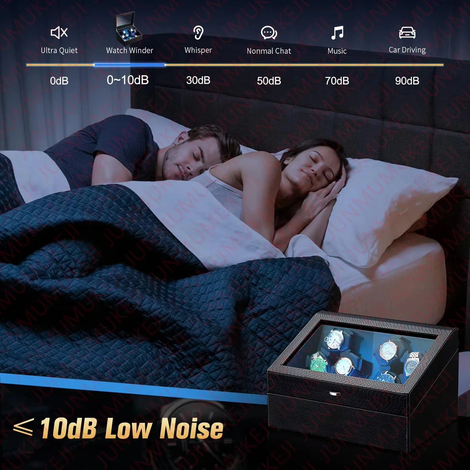 Automatic Watches Box 6 watches Rotate Stand