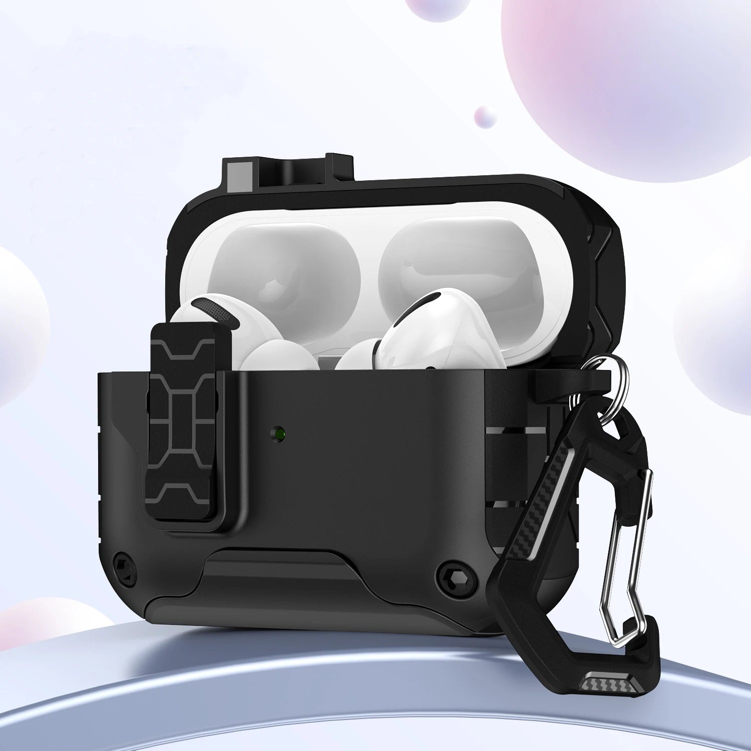 For AirPods Pro 3 (2025) Case Compatible with Magsafe Magnetic Automatic Lock with Phone Stand & Cleaning Kit For AirPods Pro 3