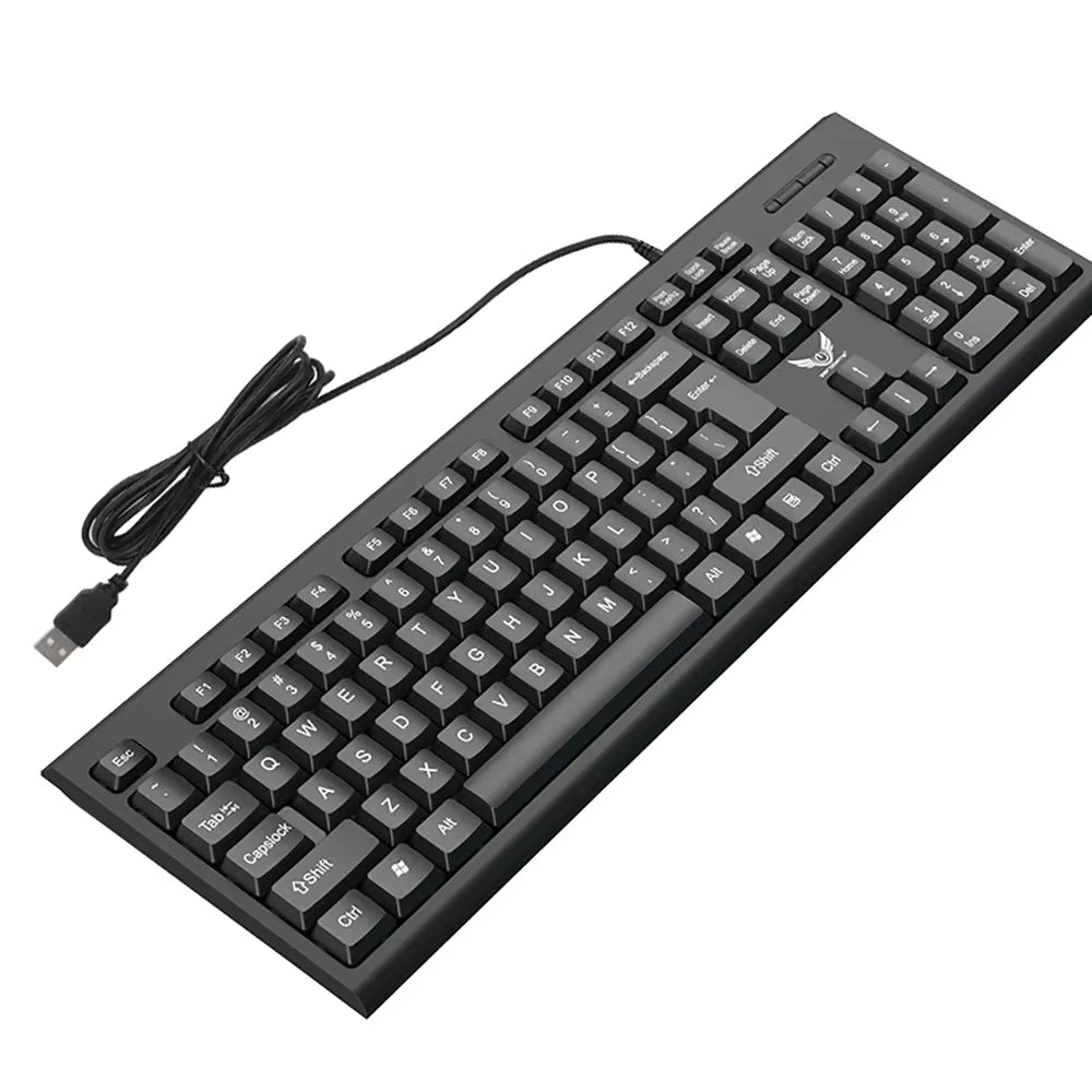 104 Keys Wired Keyboard RGB Colorful Gaming Keyboard Mechanical Feel keyboard Standard Keyboard for Windows Laptop Computer