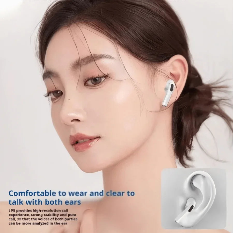 TWS Wireless Bluetooth Earphones Headphones HiFi Sound Low Latency Noise Reduction Dual Ear Canal Earbuds for smartphones
