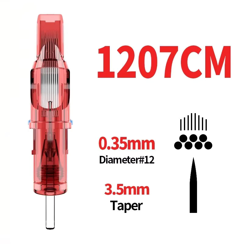DRAGONFIRE Disposable Tattoo Needle RL CM Makeup Permanent 10PCS With Membrane Safe Cartridges Tattoo Cartridge Needles For Art
